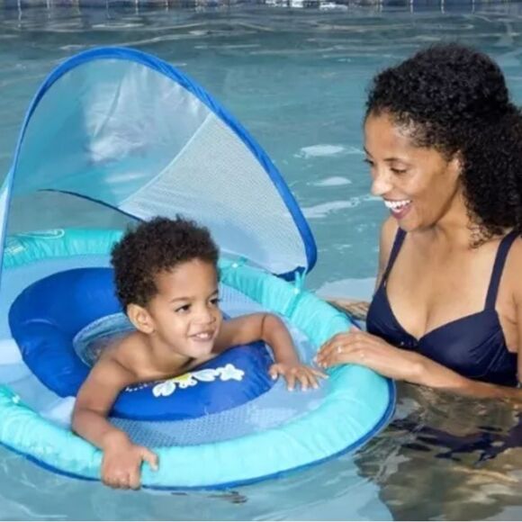 SwimWays  Baby Spring Float Sun Canopy.  9-24M , Swim Step 1. 50+UPF.  NEW - Picture 4 of 4